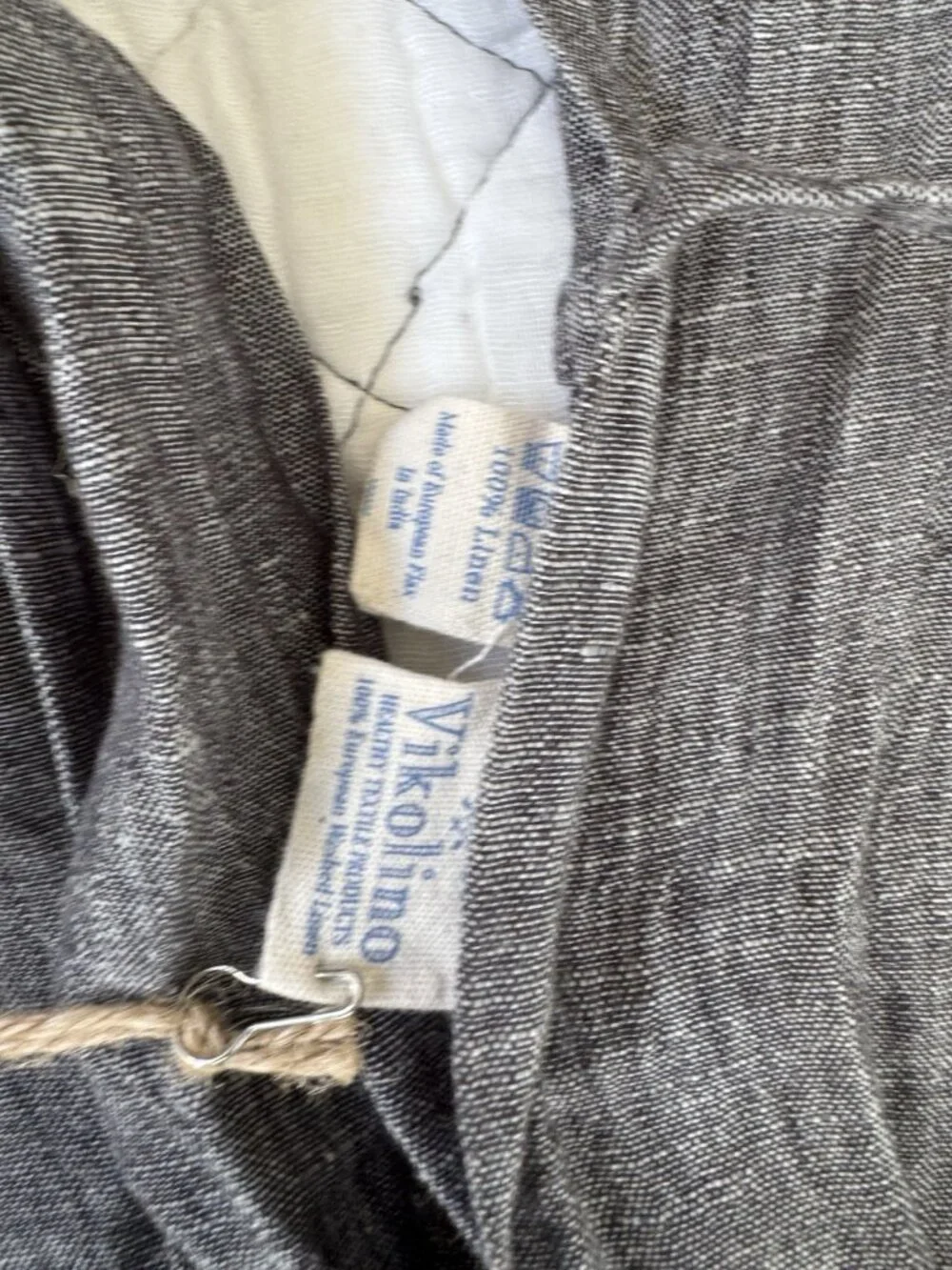 Vikolino Blue Gray Linen Pillow Cover Slip 25